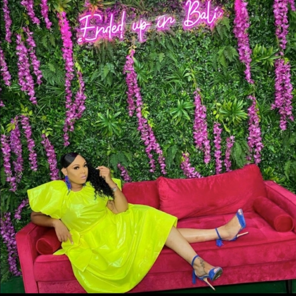 Christopher John Rodgers Iridescent Yellow Dress - Picture 13 of 16